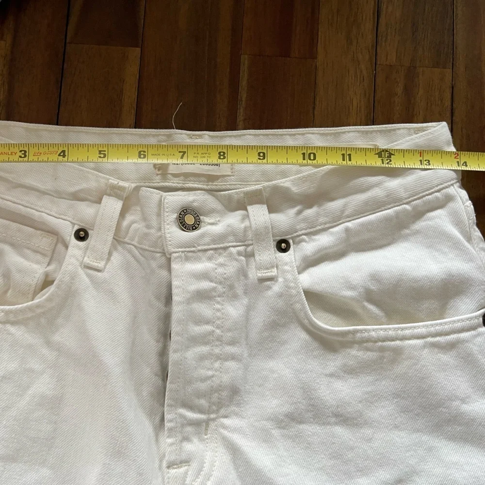 NILI LOTAN Juliet Cream wash button fly jeans - Picture 6 of 8